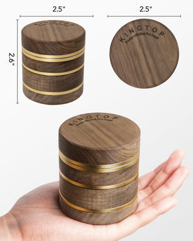 Dry spices ground in Kingtop manual grinder for vibrant flavor.