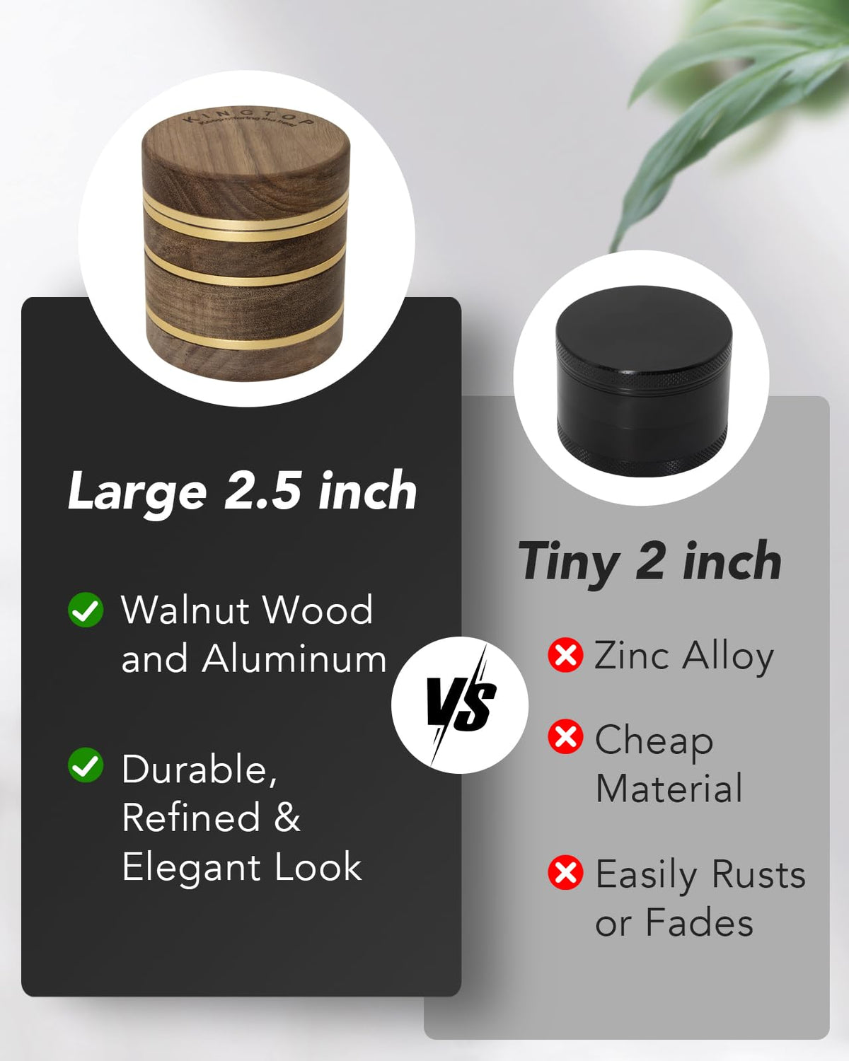 Filling spices into Kingtop grinder with magnetic lid attached.