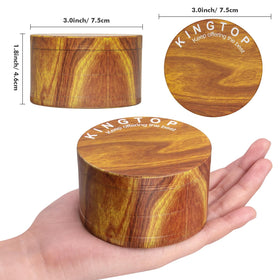 KINGTOP grinder lid with magnetic seal keeps spices secure during use.