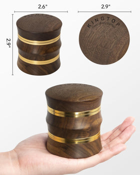 KINGTOP Grinder uses a mesh-free design for easy cleaning and more storage.