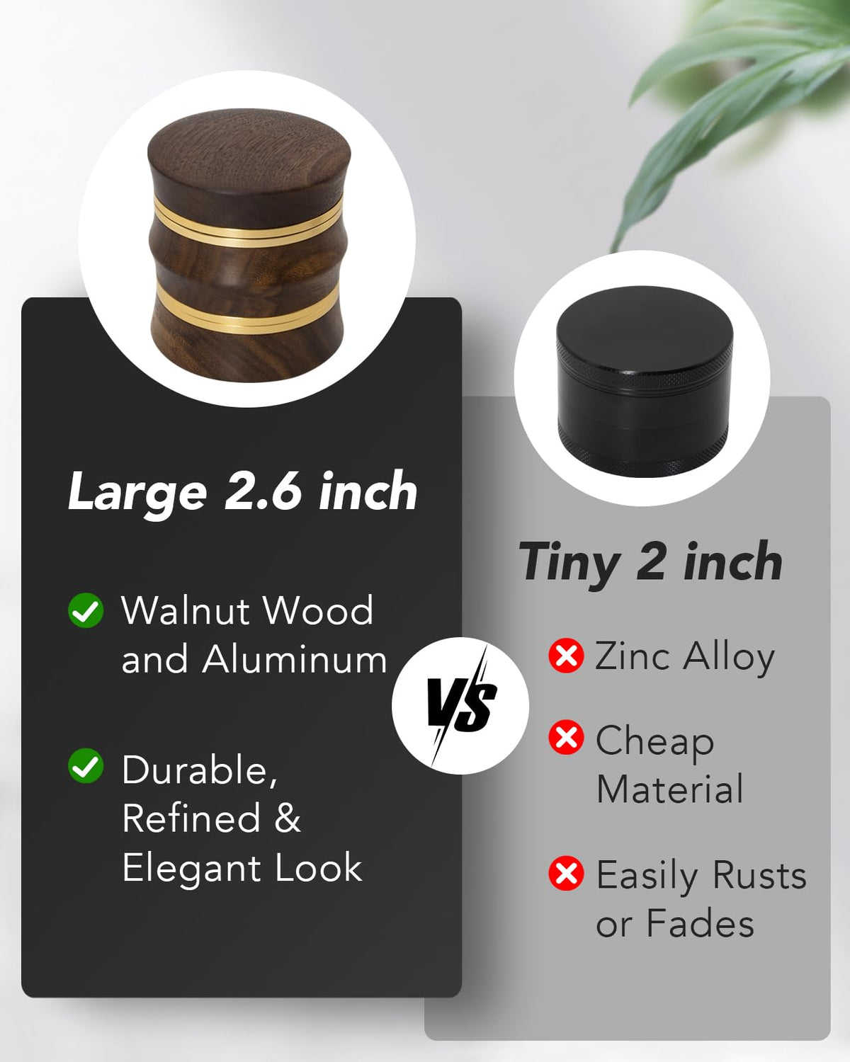 KINGTOP Grinder features precision gear system for smooth, consistent results.