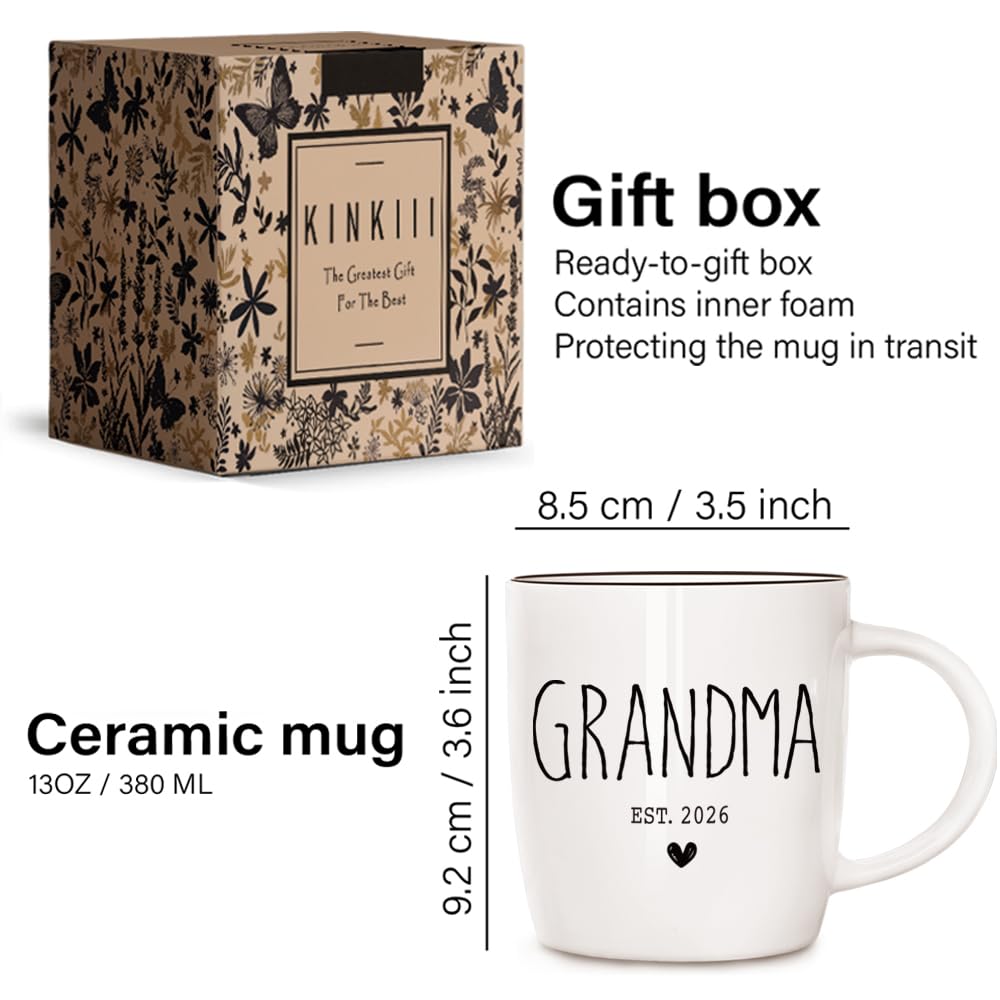 Kinkiii 13oz ceramic mug showing vivid print for daily beverages.