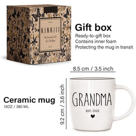 Kinkiii 13oz ceramic mug showing vivid print for daily beverages.