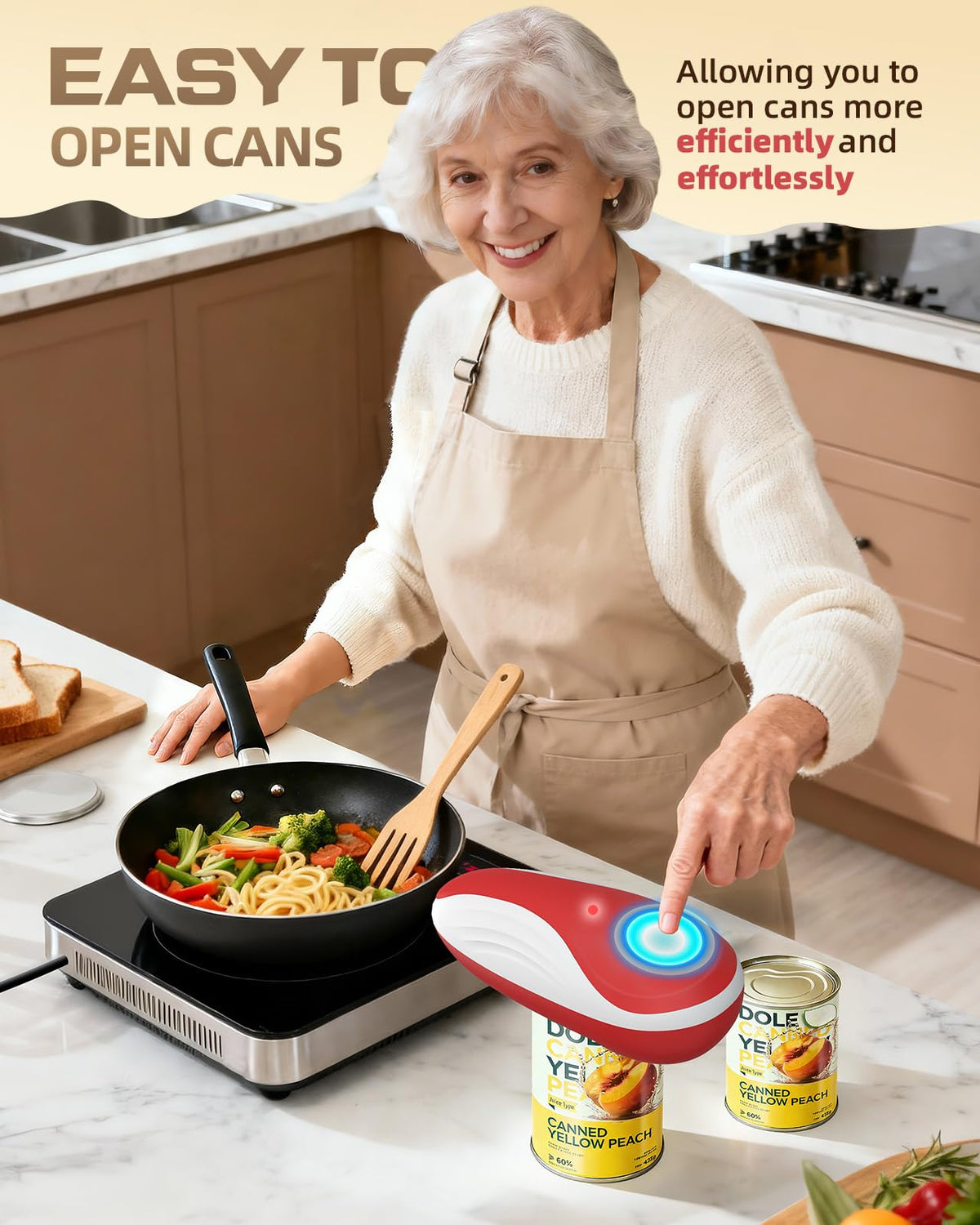 Kinlaner One Touch safety-system ensures gentle, controlled cutting.