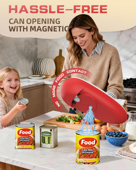 Kinlaner One Touch side-cutting-design preserves can edges safely.
