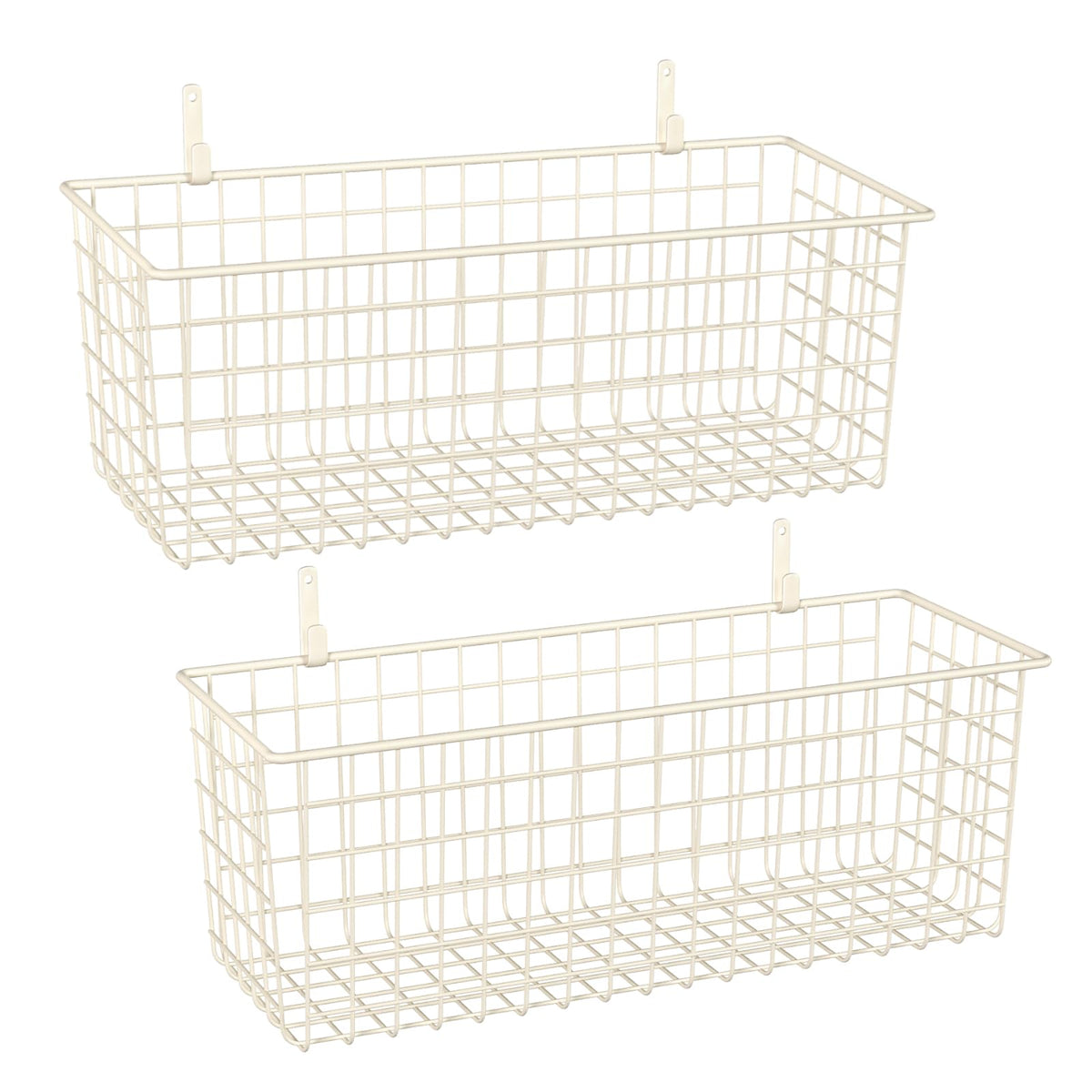 KINLINK extra-large hanging basket wall mount opening shows easy access to stored items.