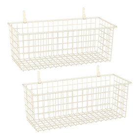 KINLINK extra-large hanging basket wall mount opening shows easy access to stored items.