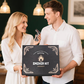 Kinlink gift-ready smoker kit ideal for anniversaries and birthdays.