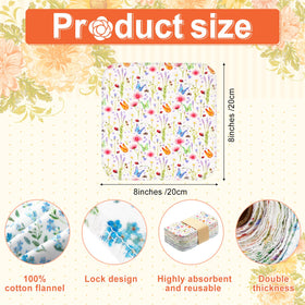 Kinlop reusable cloth napkins soft cotton highlight eco-friendly, repeat-use convenience.