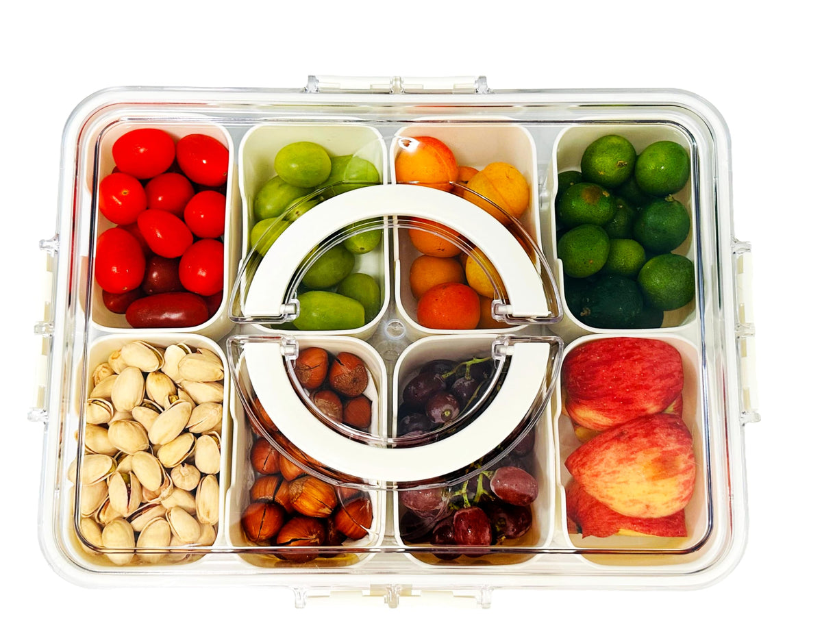 KINNSTO Snackle Box lid view shows contents clearly for quick checks.