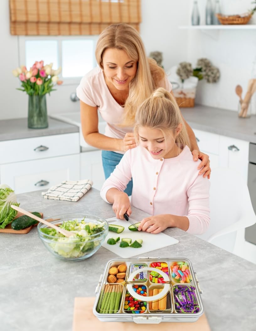 KINNSTO Snackle Box fridge-storage keeps items organized and fresh.