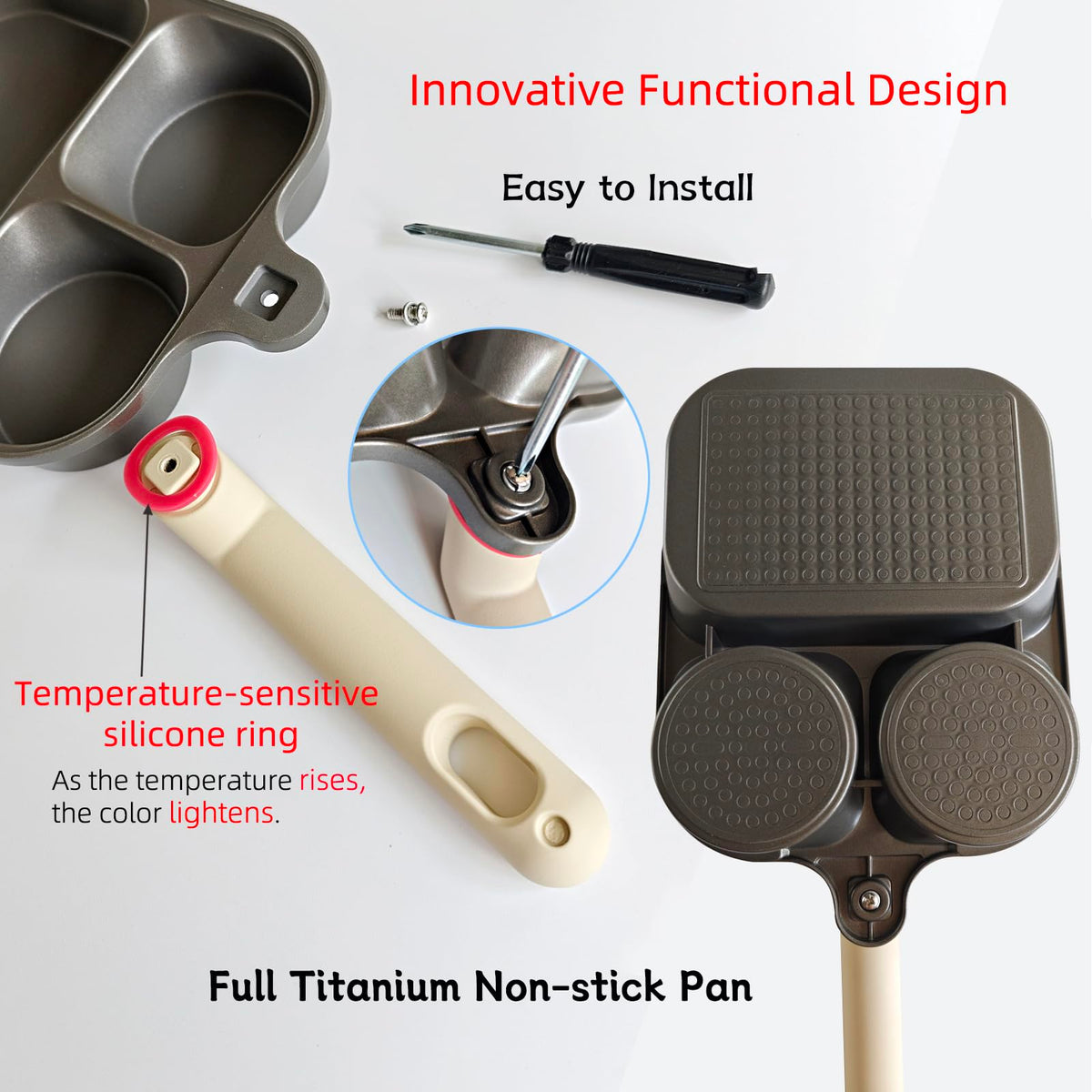 KINSUDA heat-sensing silicone ring indicates temperature.