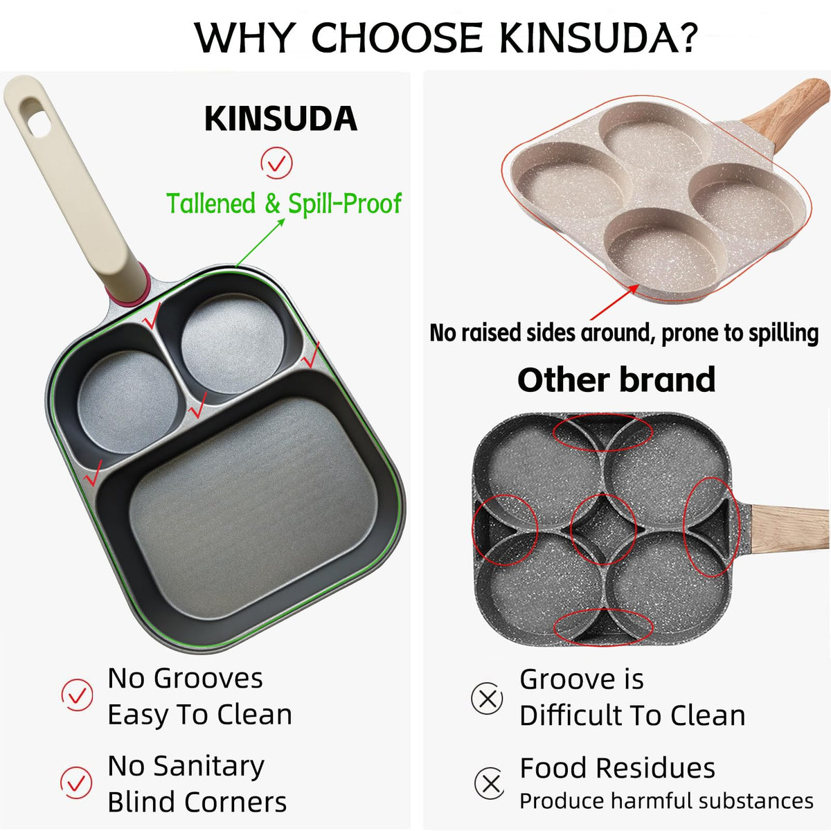 KINSUDA removable-handle pan demonstrates cool-touch design.