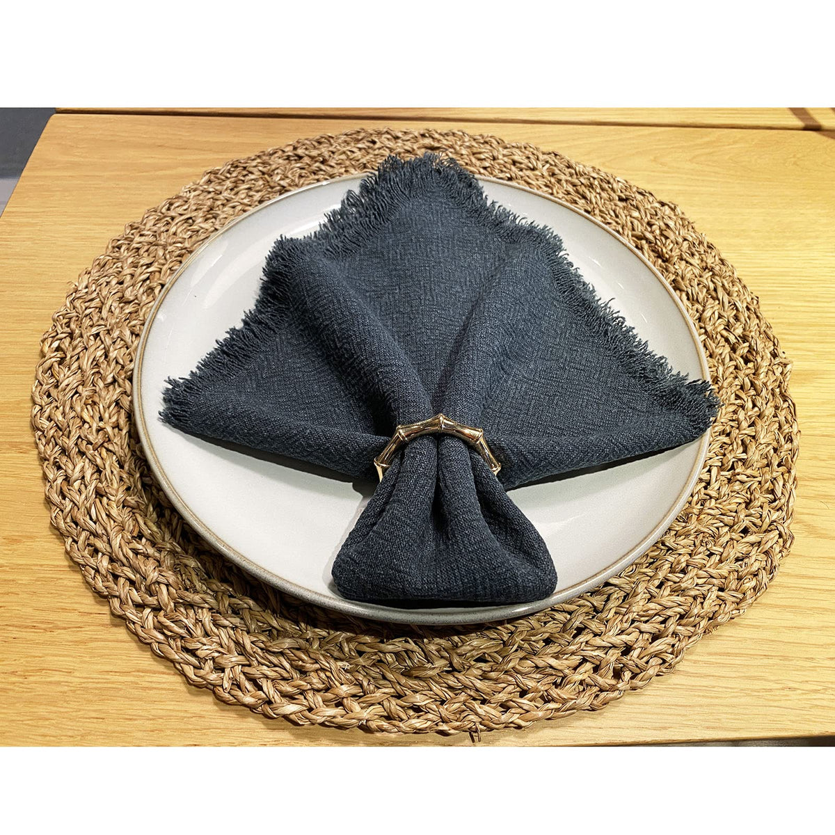 Kintyno gold napkin rings bring holiday dinner charm and easy napkin organization