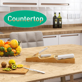 Kiplant easy-clean bamboo surface for quick wipe-down and maintenance.