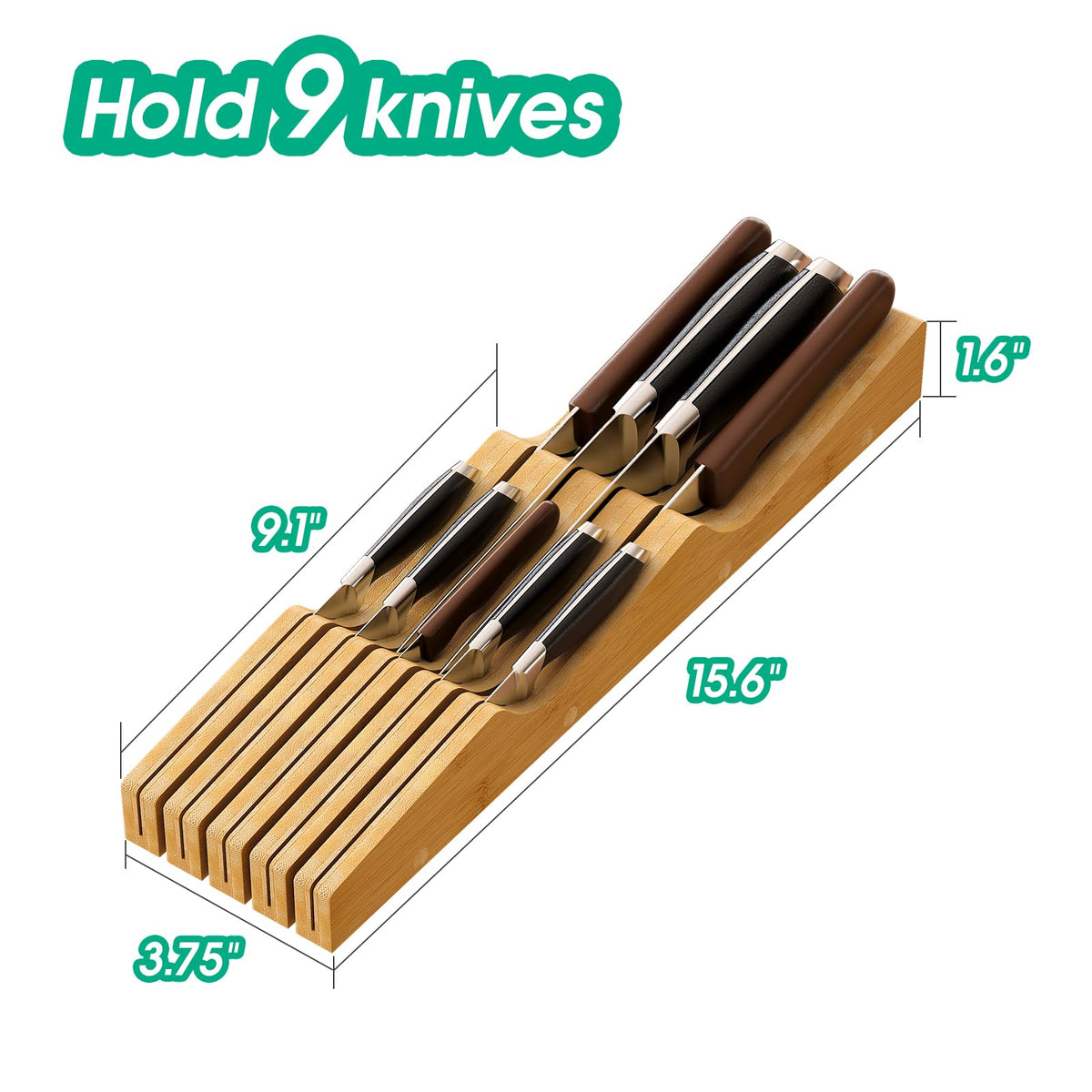 Kiplant wipe-clean bamboo surface for easy kitchen organization