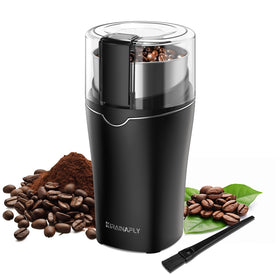KIRAINAFLY spice grinder base in silver for fast, fresh ground spices.