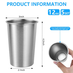 KISEER stackable pint cups save space in kitchen and bar storage.