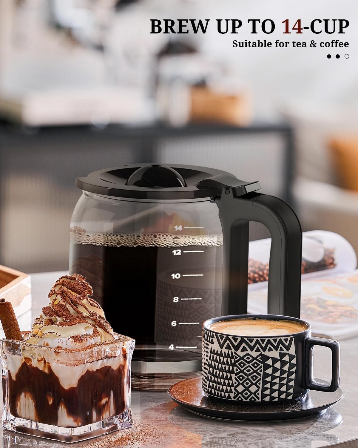 Kismile coffee maker temperature settings for precise heat control