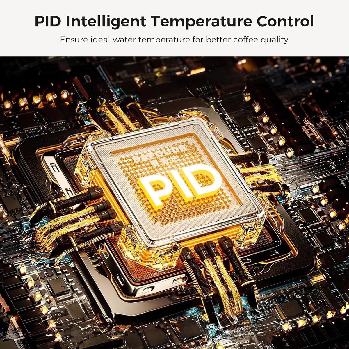 Kismile PID temperature control maintains stable brewing temperatures