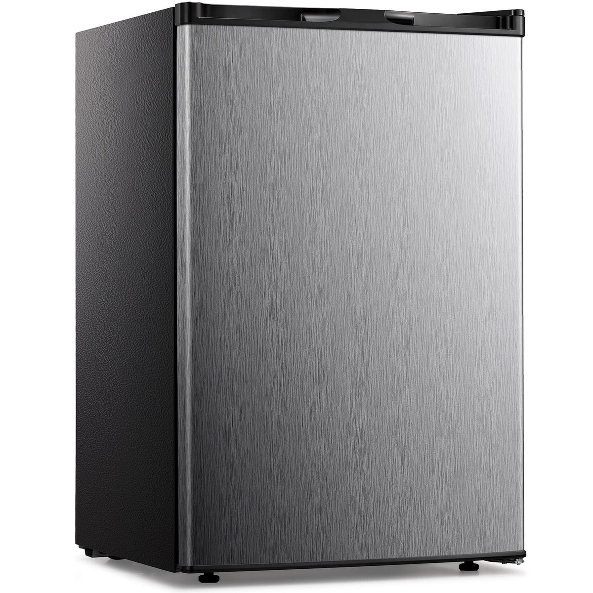 Kismile small upright freezer front view, ideal dorm storage for quick frozen items