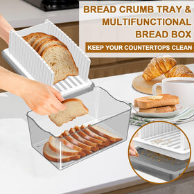 Kiss Core adjustable-width slicer accommodates baguettes to large loaves