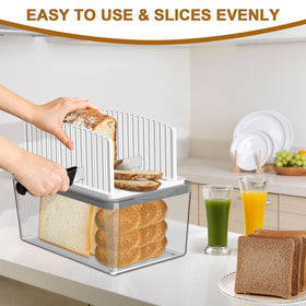 Kiss Core bread box lid storage keeps bread fresh on the counter