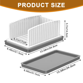 Kiss Core bread slicer adjustable width demonstrates versatile slice sizes