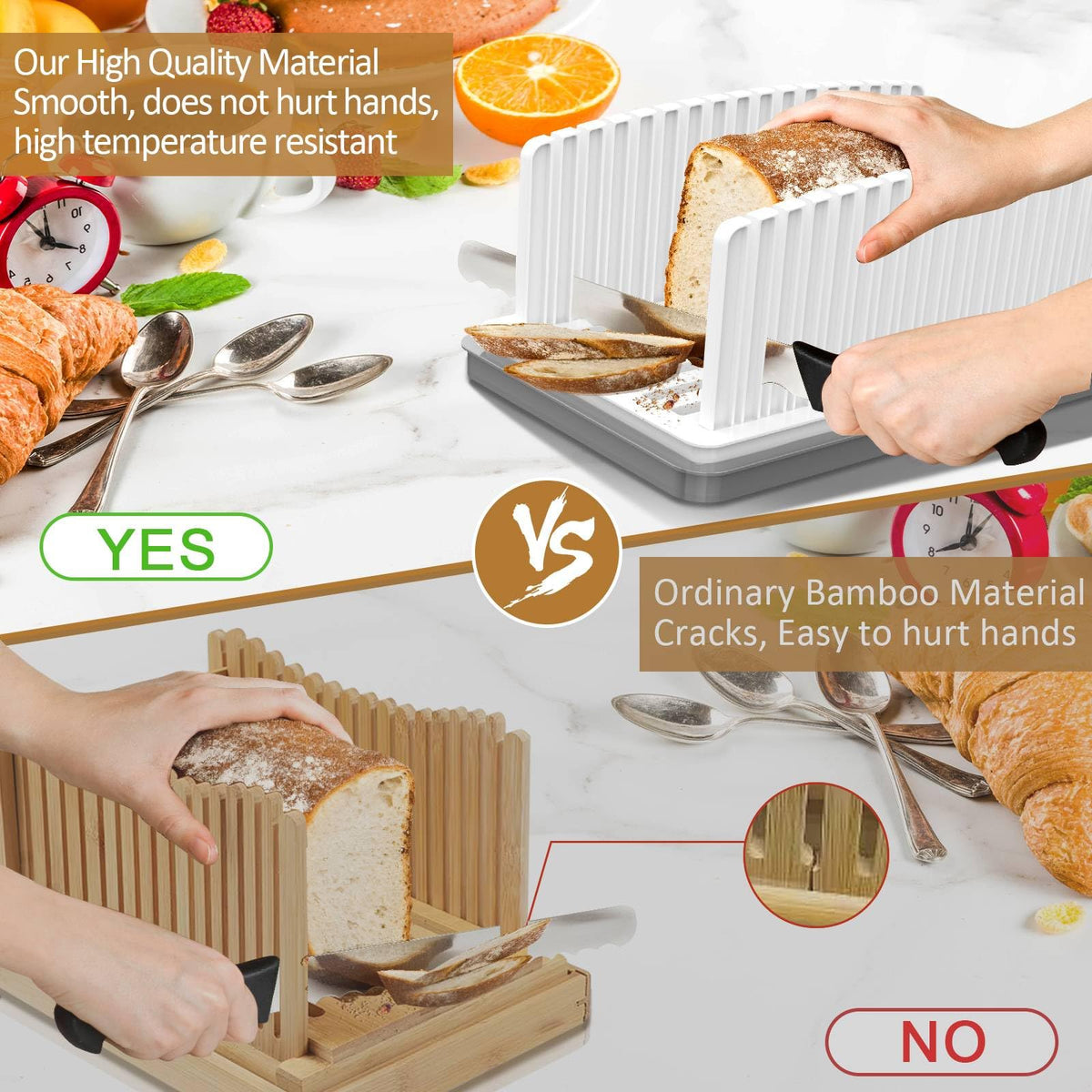 Kiss Core bread slicer easy-clean storage keeps your kitchen tidy