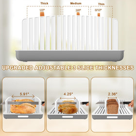 Kiss Core Bread Slicer in foldable mode for compact storage.