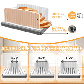 Kiss Core bread slicer foldable design stored flat for compact kitchen use