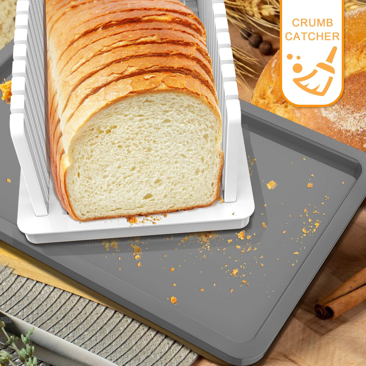 Kiss Core bread slicer suitable for baguette loaves and larger breads