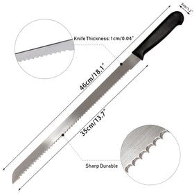 Kiss Core serrated edge close-up shows sharp, clean bread cuts.
