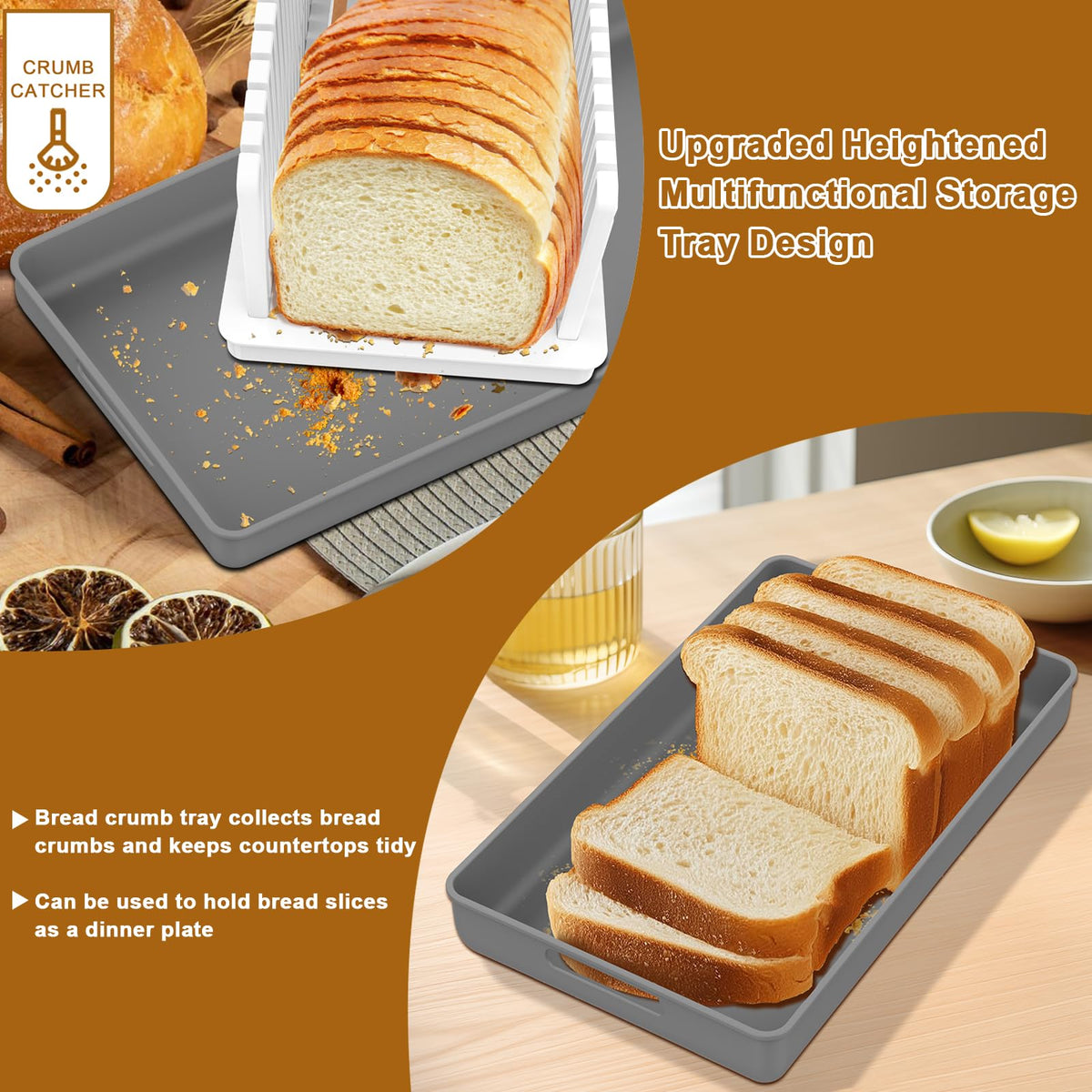 Kiss Core Upgrade Bread Slicer adjustable thickness for personalized slices
