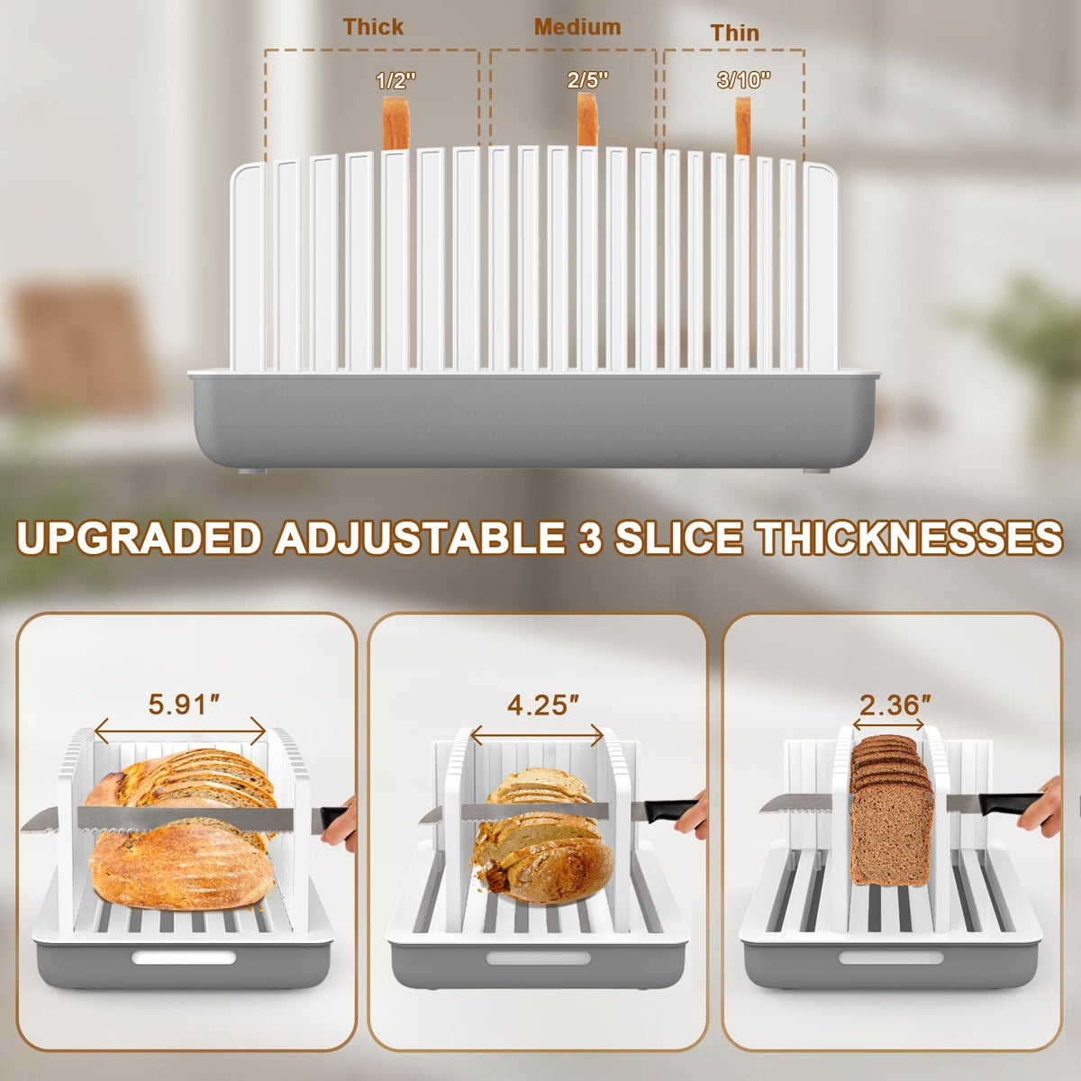 Kiss Core Upgrade Bread Slicer foldable design saves storage space