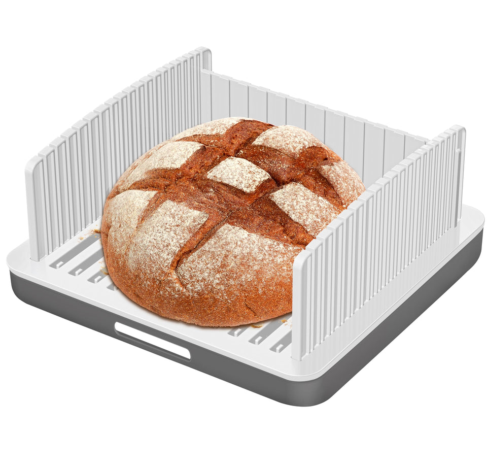Kiss Core Widen Bread Slicer with extra-wide slots for large breads and sourdough rounds.