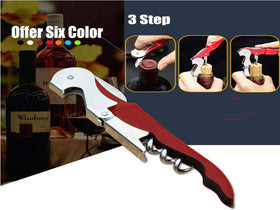 Kit-Home restaurant-grade corkscrew in use during service.