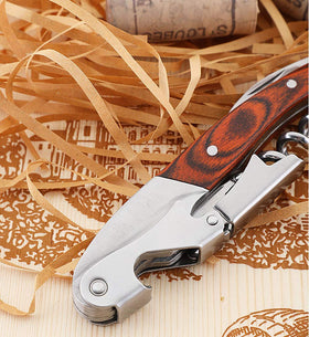 Kit-Home long-wood handle adds graceful grip for everyday wine service.