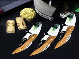 Kit-Home portable folded corkscrew fits in an apron pocket for on-the-go servers