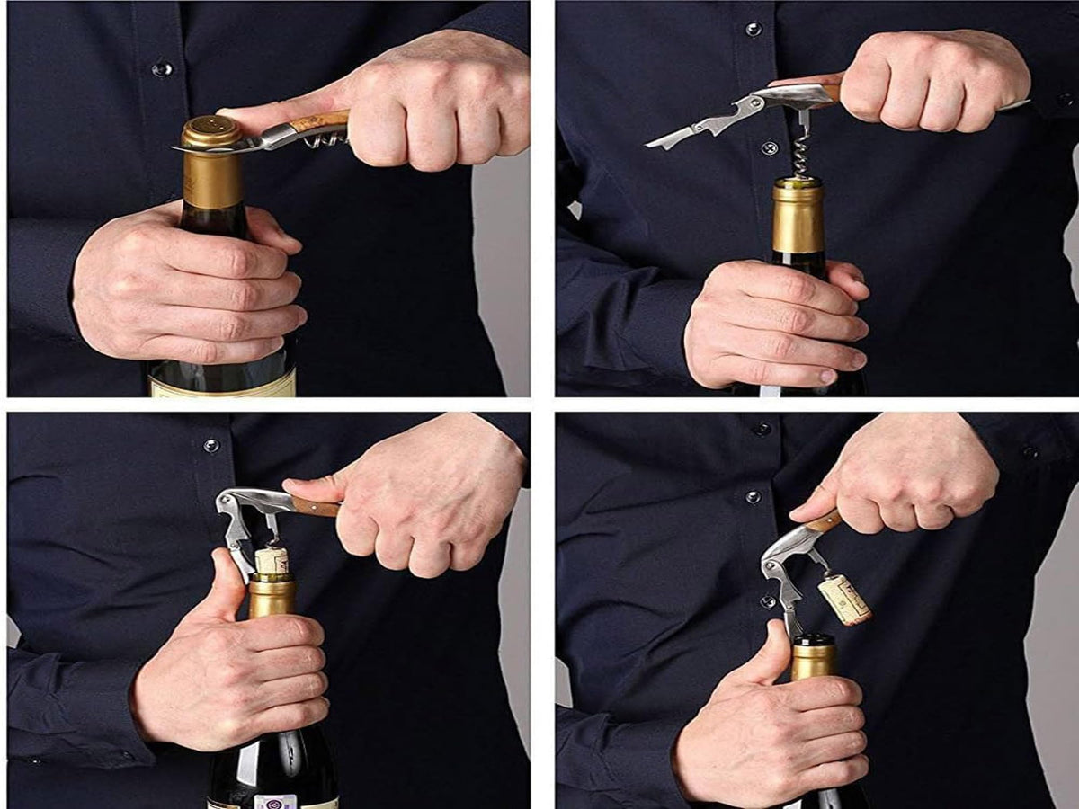 Kit-Home rosewood handle wine key for bar and restaurant use.