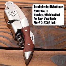 Kit-Home stainless steel corkscrew built for durability in busy bars and restaurants.