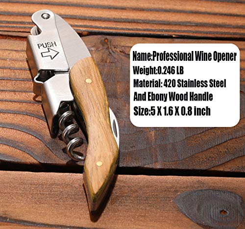 Kit-Home steel corkscrew head for strong leverage and reliable cork removal
