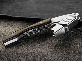 Kit-Home wine key with rosewood handle opens corks smoothly for service.