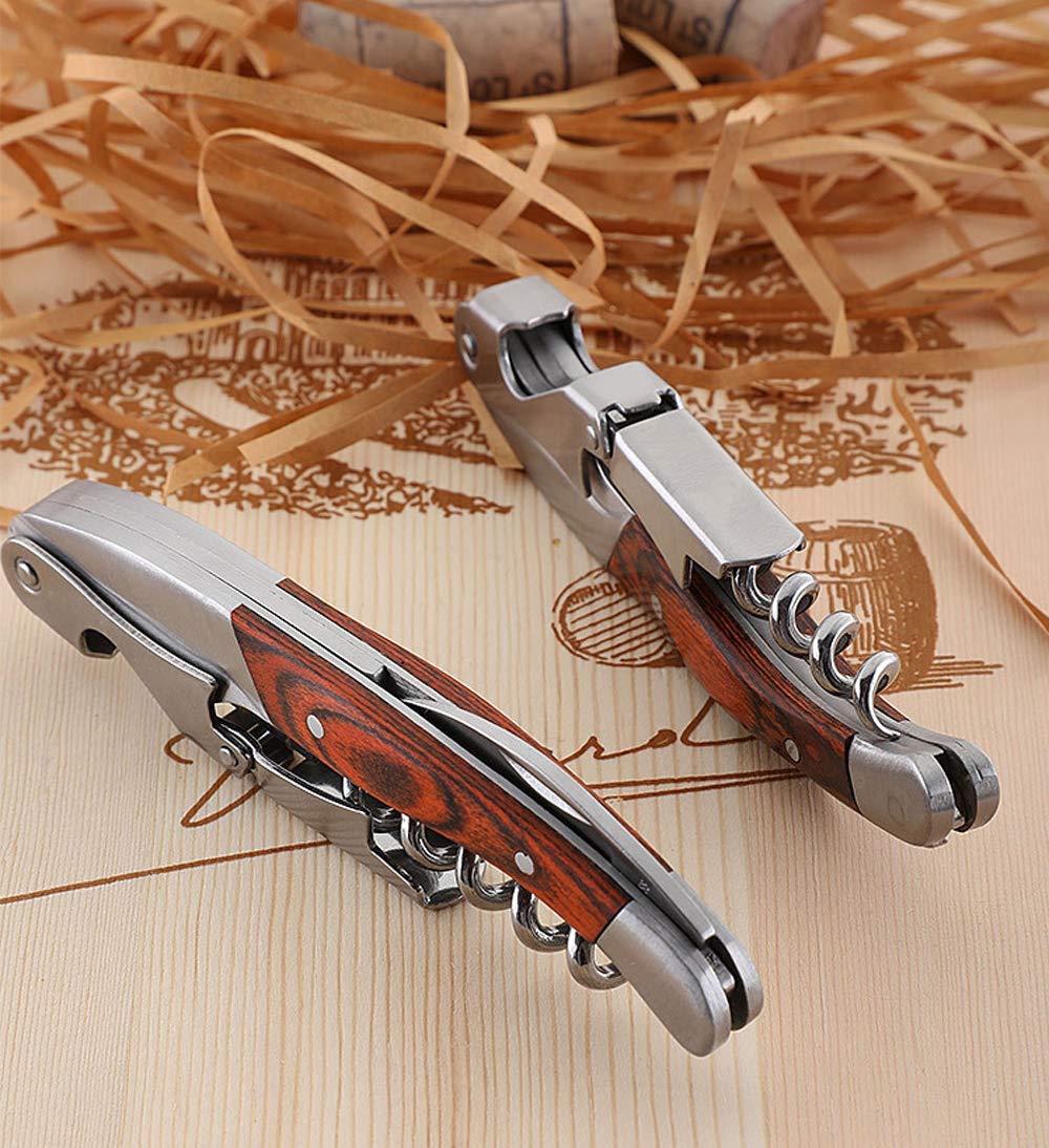Kit-Home versatile corkscrew works with natural, synthetic, and older corks for use.
