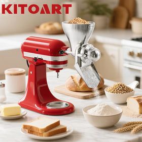 KITOART's metal build resists rust for long-lasting kitchen grinding.