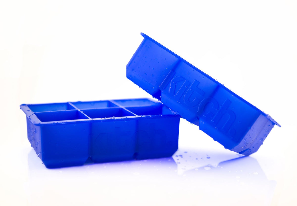 Kitch BPA-free silicone ice tray highlighting safety and flexibility.