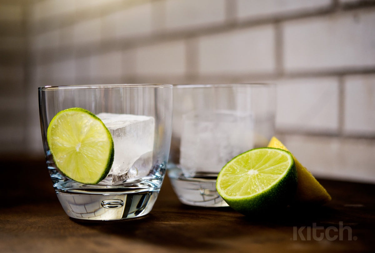 Kitch stackable freezer ice trays saving space in the cold box.
