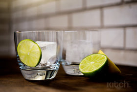 Kitch stackable freezer ice trays saving space in the cold box.