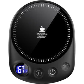 KitchekShop Coffee Mug Warmer shows fastest heating for desk use