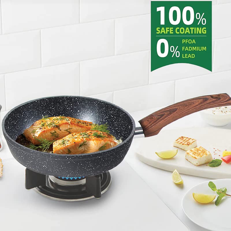 Kitchen Academy 1.5-quart saucepan with lid for precise simmering.